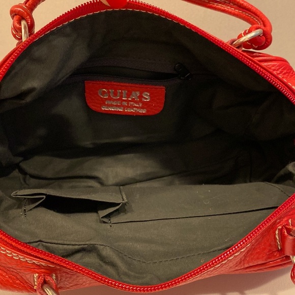 Leather Red Purse Made in Italy GUIA’S - Picture 9 of 9